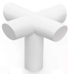 Viefe Möbelknopf EQUIS aus Metall, 40 x 40 mm