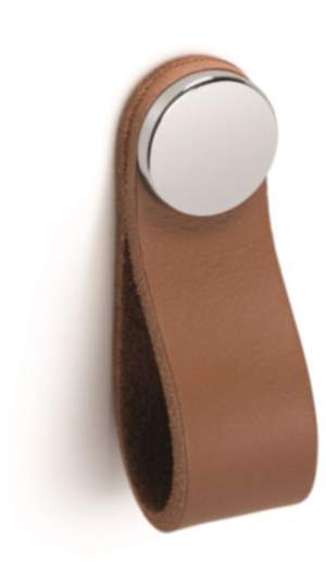 Viefe Möbelknopf FLEXA aus Metall & Leder