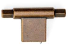 Viefe Möbelknopf PRISMA aus Metall, 78 x 41 mm