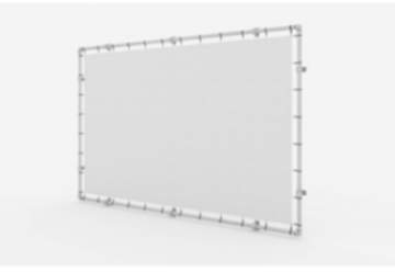 Wandmontage Banner Aluminium Spannrahmen