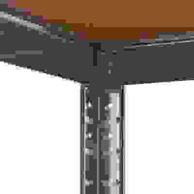 Werkzeug Eckregalschrank - 875 kg Tragfähigkeit - MDF verzinkt