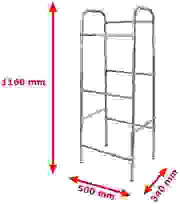 Werkzeug Kisten Lagerregal - 50x33x116 cm - Max 17KG pro Kistenfach