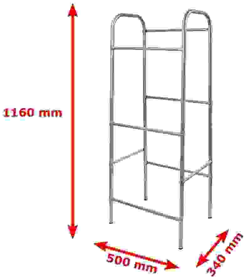 Werkzeug Kisten Lagerregal - 50x33x116 cm - Max 17KG pro Kistenfach