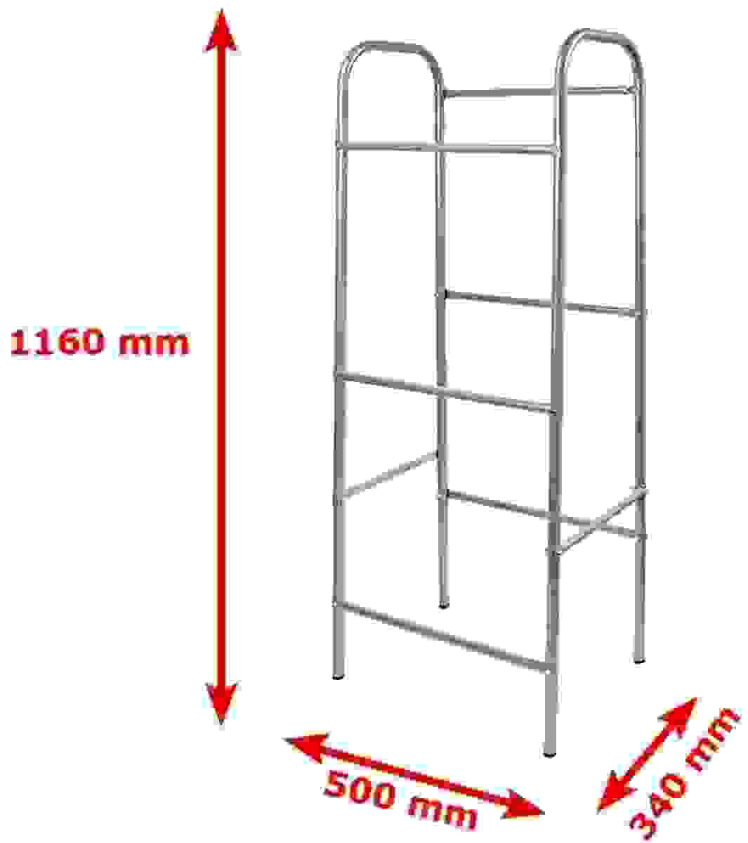 Werkzeug Regalsatz für 6 Kisten - 50x33x116 cm - Max 17KG pro Kistenfach - 2 Stück