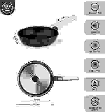 Westinghouse Performance Series Bratpfanne - Backofen geeignet - 24 cm - Schwarz