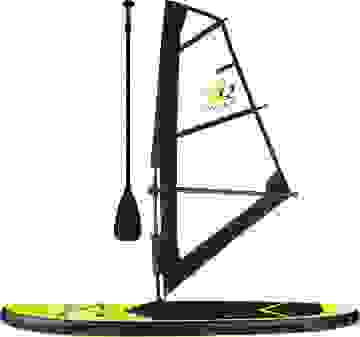 XQ Max Special Edition Windsurf/Sup Board Set - MIT Sup Motor Inkl. Zubehör - Mit Tragetasche - 13-teilig - bis zu 150 kg - 305 cm - Gelb/Schwarz