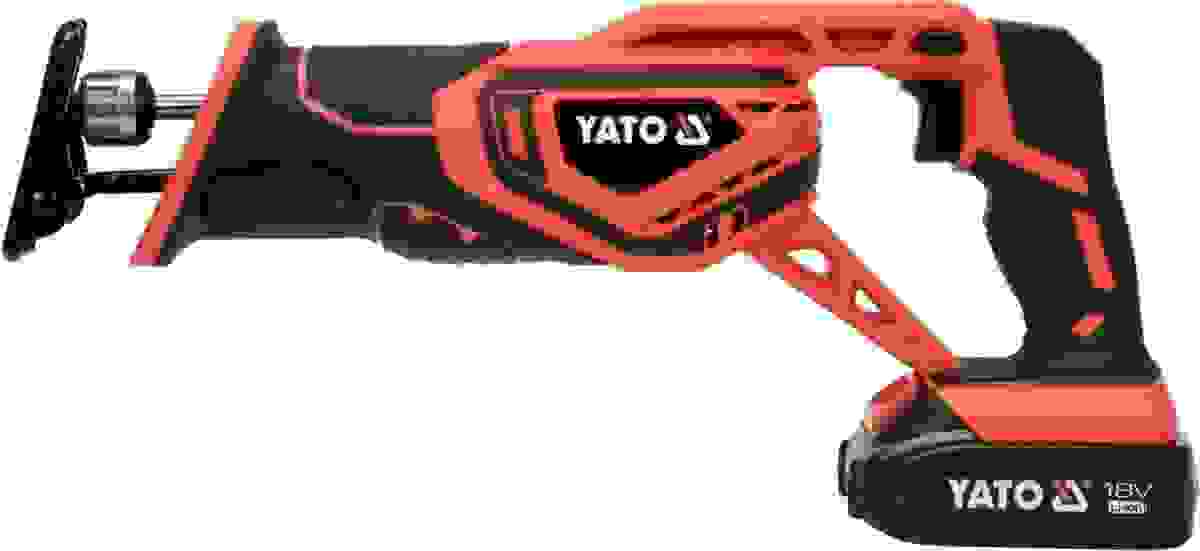 Yato Accu Stichsäge 18V - Max. Ø 8 cm - Inkl. 2Ah Akku & Ladegerät und Sägeblatt