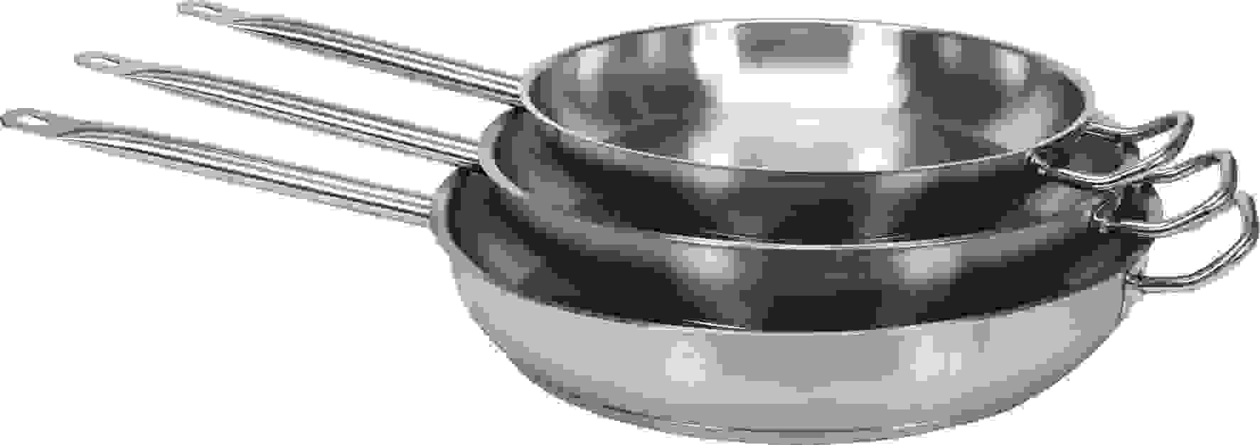 YATO Bratpfanne aus Edelstahl - Ø32 cm - 4,0L - für alle Herdarten