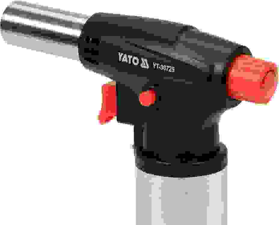 Yato Crème brulee Brenner mit Piezo-Zündung - 200W - mit Sperrfunktion