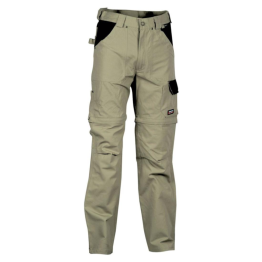 2 in 1 Profi Arbeitshose Cofra Helsinki, 100% Baumwolle khaki 46