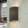 ALICE Wandleuchte Loft in Grau Wandleuchte Stoff modern E27