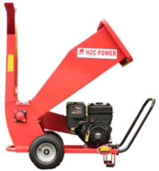 Häcksler/Schredder für Weich- & Hartholz mit Benzinmotor; max. 90 mm Stammdicke (SR173)
