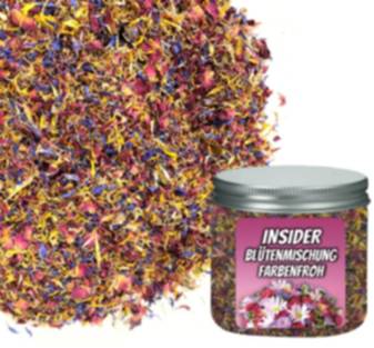 INISIDER - Blütenmischung farbenfroh, ideal zum Dekorieren, echte Blüten, ohne Zusatzstoffe,... - Gewürze kaufen