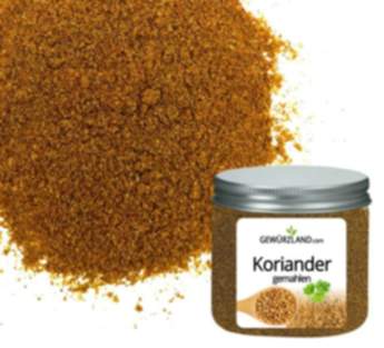 Koriander gemahlen, Coriander gemahlen, fein gemahlen, ho...