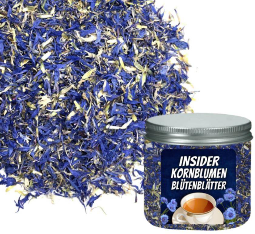 Kornblumenblütenblätter blau, essbare Blüten, auch zum dekorieren geeignet - Gewürze kaufen