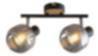 Langer Wandspot Metall 2-flmg verstellbar Retro