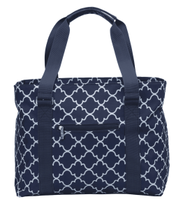 Lattice Blue Tote