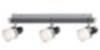 Moderner LED Deckenstrahler Chrom 3flmg dekorativ