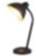 Nachttischlampe Schwarz Schalter flexibel H:31cm