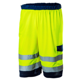 NEO kurze Warnschutzhose 100% Polyester gelb XXL