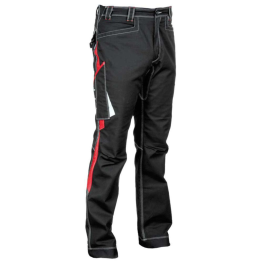 Profi Arbeitshose Cofra MONTIJO schwarz/rot 48