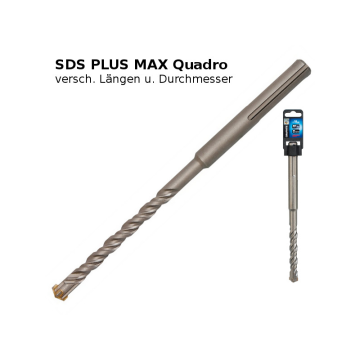 Quadro SDS MAX Hammerbohrer S4 18 mm 260 mm