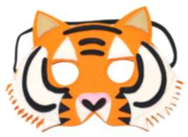 Tiger Filzmaske