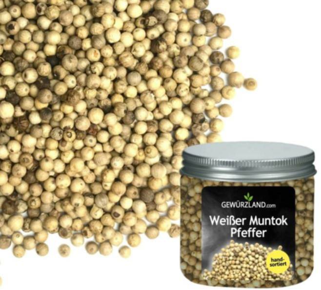 Weißer Muntok Pfeffer - Gewürze kaufen