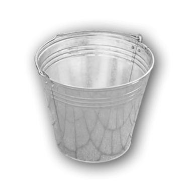 Zinkeimer 12l