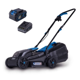 Akku-Rasenmäher BC-MP320-X Scheppach | Brushless | 32cm Schnittbreite | für 250-300m2 | 30L Fangkorb | inkl. 4Ah Akku + 2,4A Ladegerät