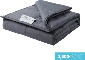 Calmzy Kids 2.3 KG - Beschwerungsdecke Kind - Beschwerungsdecke - 90 x 120 cm - Dunkelgrau