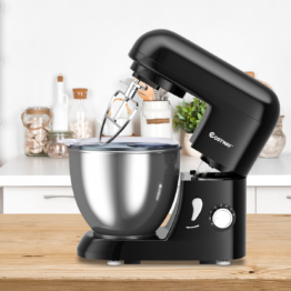 Coast 4L Mixer 6 Geschwindigkeiten kippbarer Kopf Mixer Teigmaschine 33,5 x 23,5 x 30,5 cm schwarz