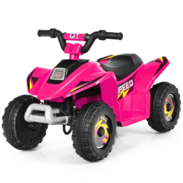 Coast Kinderwagen Mini Electroquad 6 V Batteriebetriebenes Quad 2,8-4,6 km/h Pink Pink