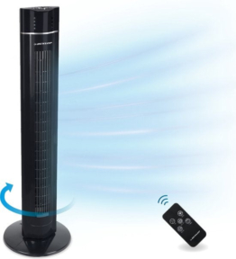 Dunlop Turmventilator - 60 W - mit Fernbedienung - Timer - Oszillierend