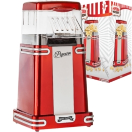Gadgy Popcornmaschine Retro - Heißluft-Popcorn-Maschine - Popcorn-Maschine - 26,5 x 14 cm.