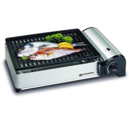 Kemper | Portable Smart Gas Barbecue - Campingkocher / BBQ - Inkl. Tragetasche und 2 Gasflaschen