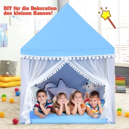 Küste Kinderzelt Spielhaus Kinderspielhaus Prinzessin Prinzessin Kinderspielzelt Blau