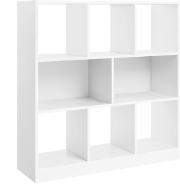 Loods1 Bücherregal - 8 Fachböden - Weiß - 97.5X30X100Cm
