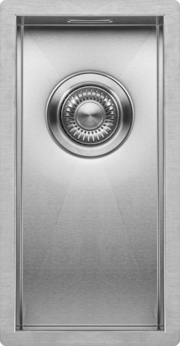 Mizzo Quadro Kleine Spüle 18X40CM - Küchenspüle - Unterbau / Flush-mount / Versenkt - Edelstahlspüle
