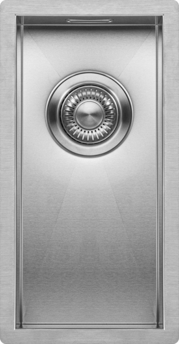 Mizzo Quadro Kleine Spüle 18X40CM - Küchenspüle - Unterbau / Flush-mount / Versenkt - Edelstahlspüle