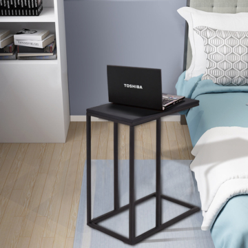 Supplement tabel sofatische salontafel zwart 28 x 48 x 59 cm