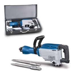 Abbruchhammer AB1600 Scheppach - 50J | 1600W Leistung | Anti-Vibration | inkl. Spitz- & Flachmeißel