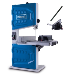 Bandsäge HBS261 Scheppach - 230V | 550W | max. Durchlasshöhe: 130 mm | max. 245mm Druchlassbreite | inkl. Querschneidlehre
