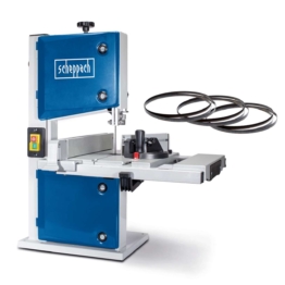 Bandsäge HBS30 scheppach - 350W | 230V | Durchlasshöhe/-breite: 80 mm / 200 mm | inkl. 3 Sägebänder
