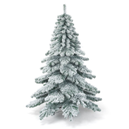 Coast - Weihnachtsbaum - Mit Schneeflocken - Grün + Weiß - 180 cm