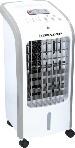 Dunlop Air Cooler - 3-in-1: Luftkühler, Ventilator, Luftbefeuchter - Mobil - 4 Liter - 270m3/h