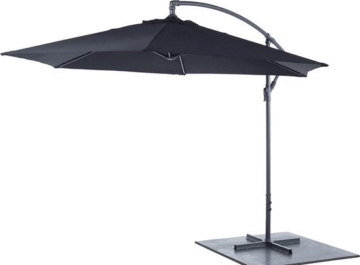 Lifetime Garden Schwimmender Sonnenschirm - Sonnenschirm - 300 x 300 x 245 CM - Einstellbar - Schwarz