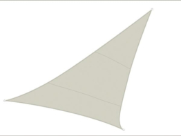 Perel Sonnensegel - Dreieck - 5 X 5 X 5 M - Farbe: Creme
