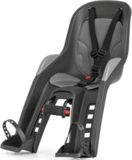 Polisport - Bubbly Mini Fahrradsattel mit Kissen Set - Schwarz/Grau