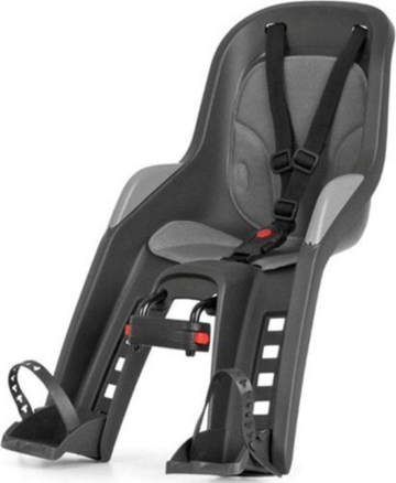 Polisport - Bubbly Mini Fahrradsattel mit Kissen Set - Schwarz/Grau